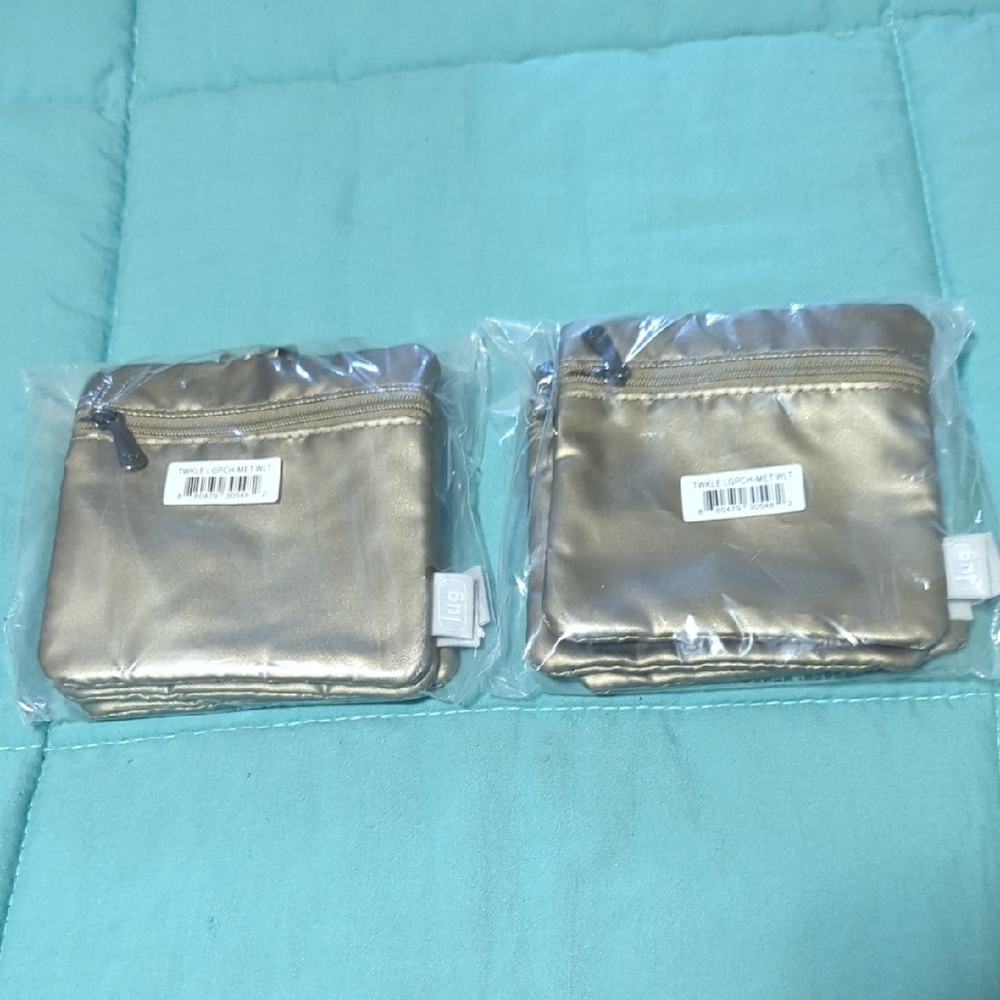 Metallic Walnut Pouches